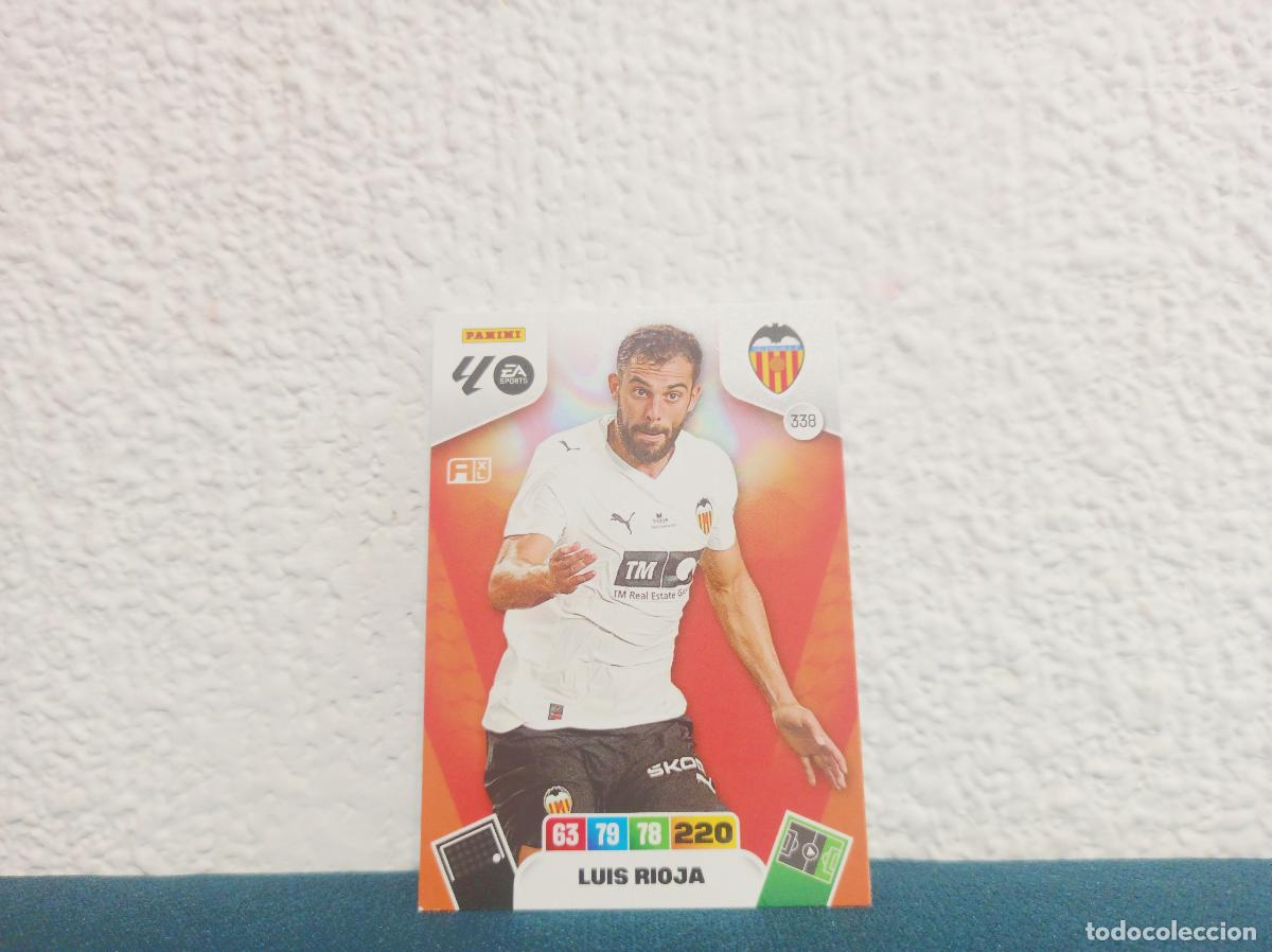 Collezionismo Figurine antiche: 338 LUIS RIOJA BASE VALENCIA CF PANINI ADRENALYN XL 25 26