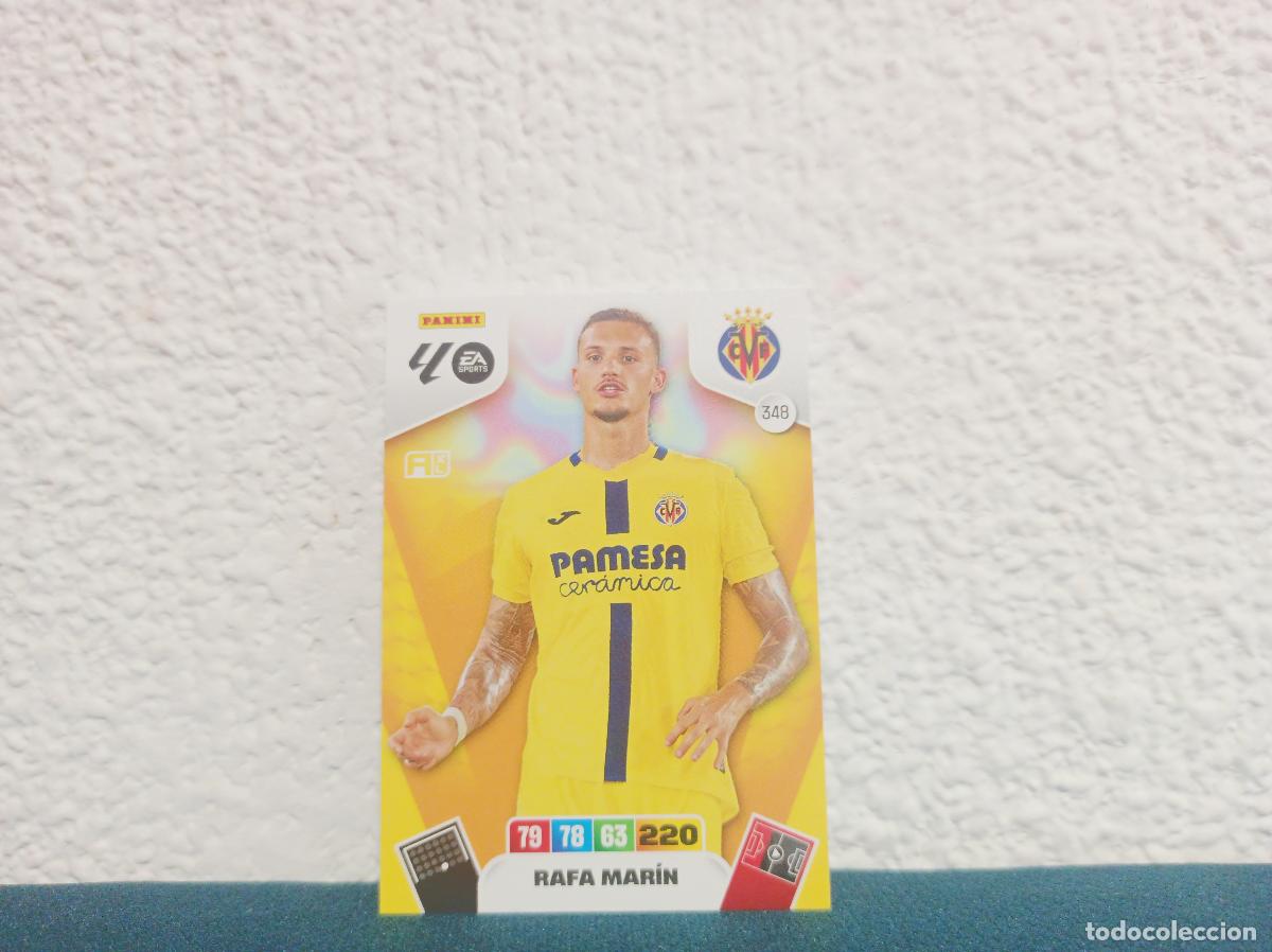 Coleccionismo Cromos antiguos: 348 RAFA MARIN BASE VILLARREAL CF PANINI ADRENALYN XL 25 26