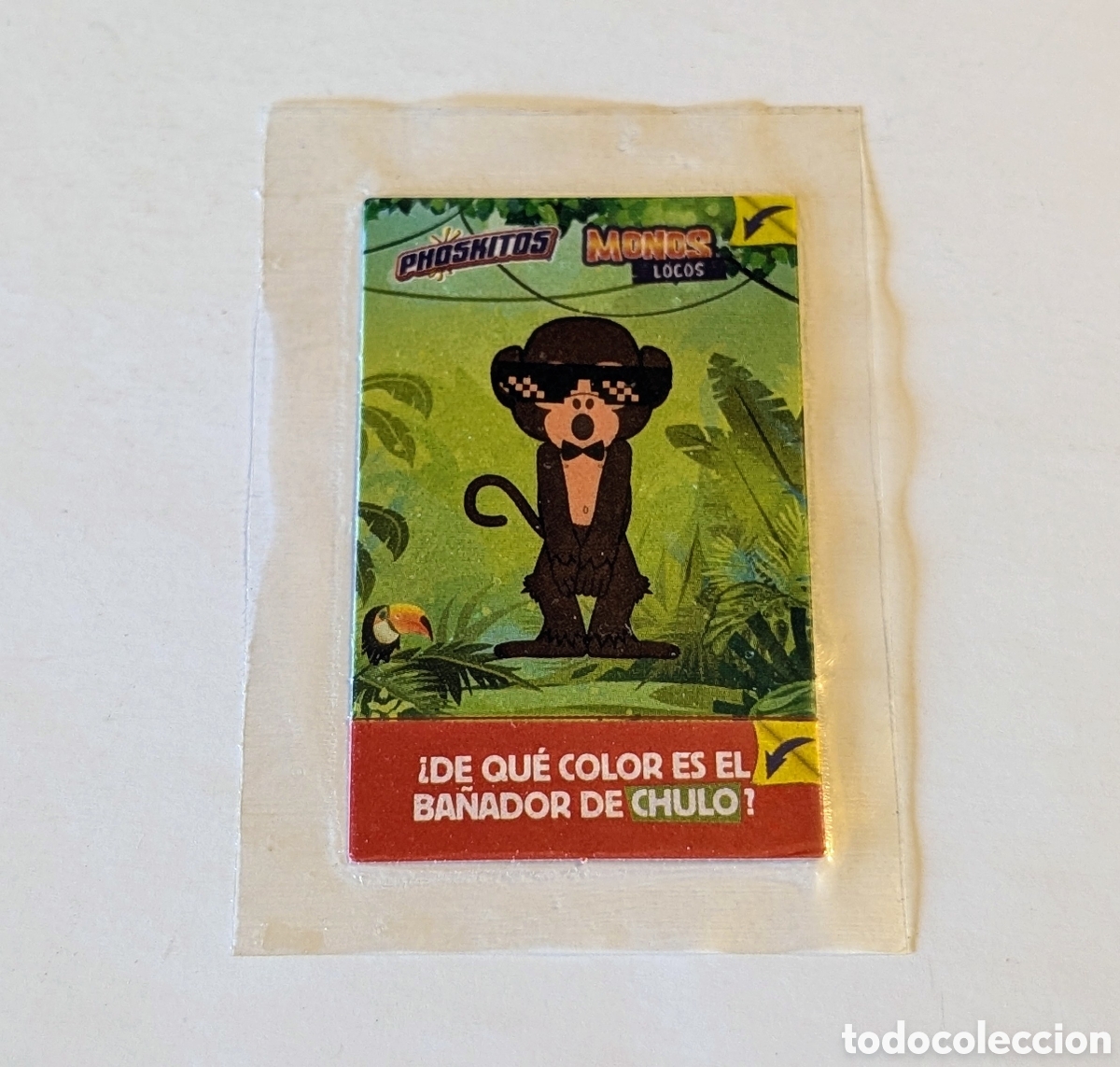 Coleccionismo cromos antiguos: Cromo sin abrir Phoskitos Monos Locos - Foto 1