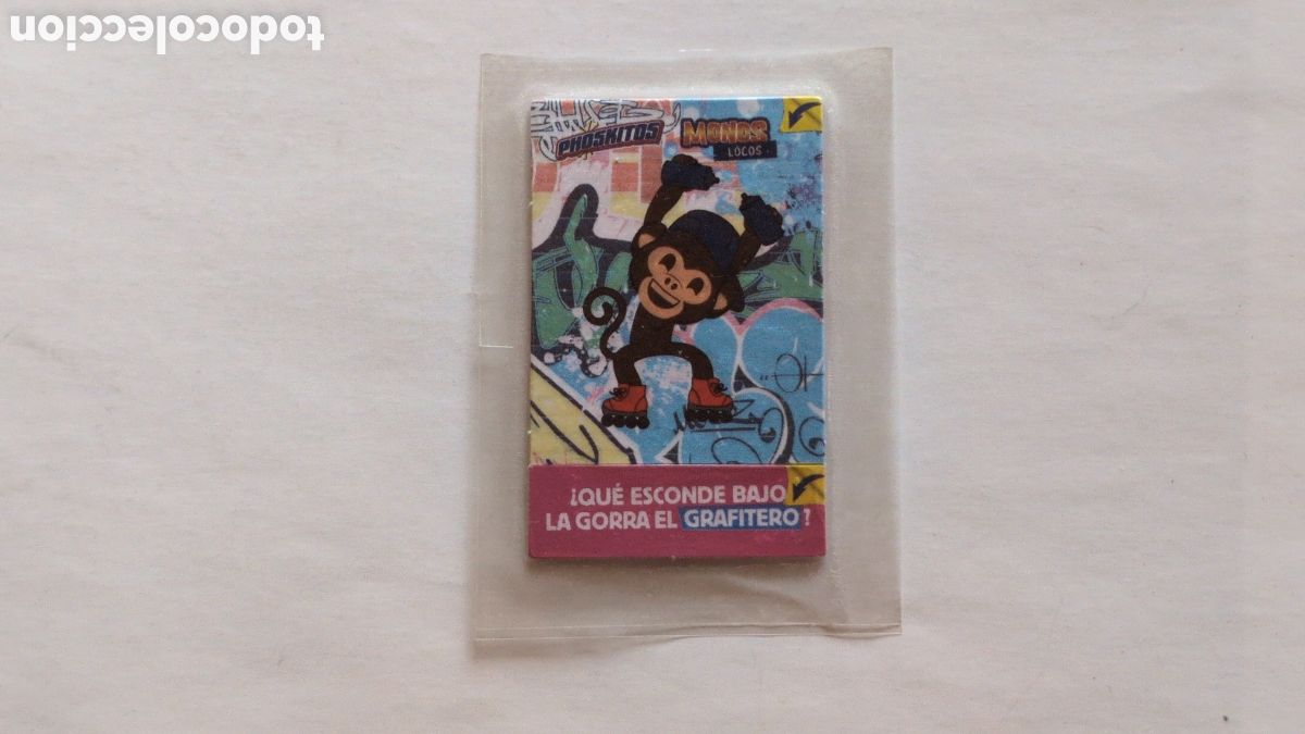 Coleccionismo cromos antiguos: Cromo sin abrir Phoskitos Monos Locos - Foto 1