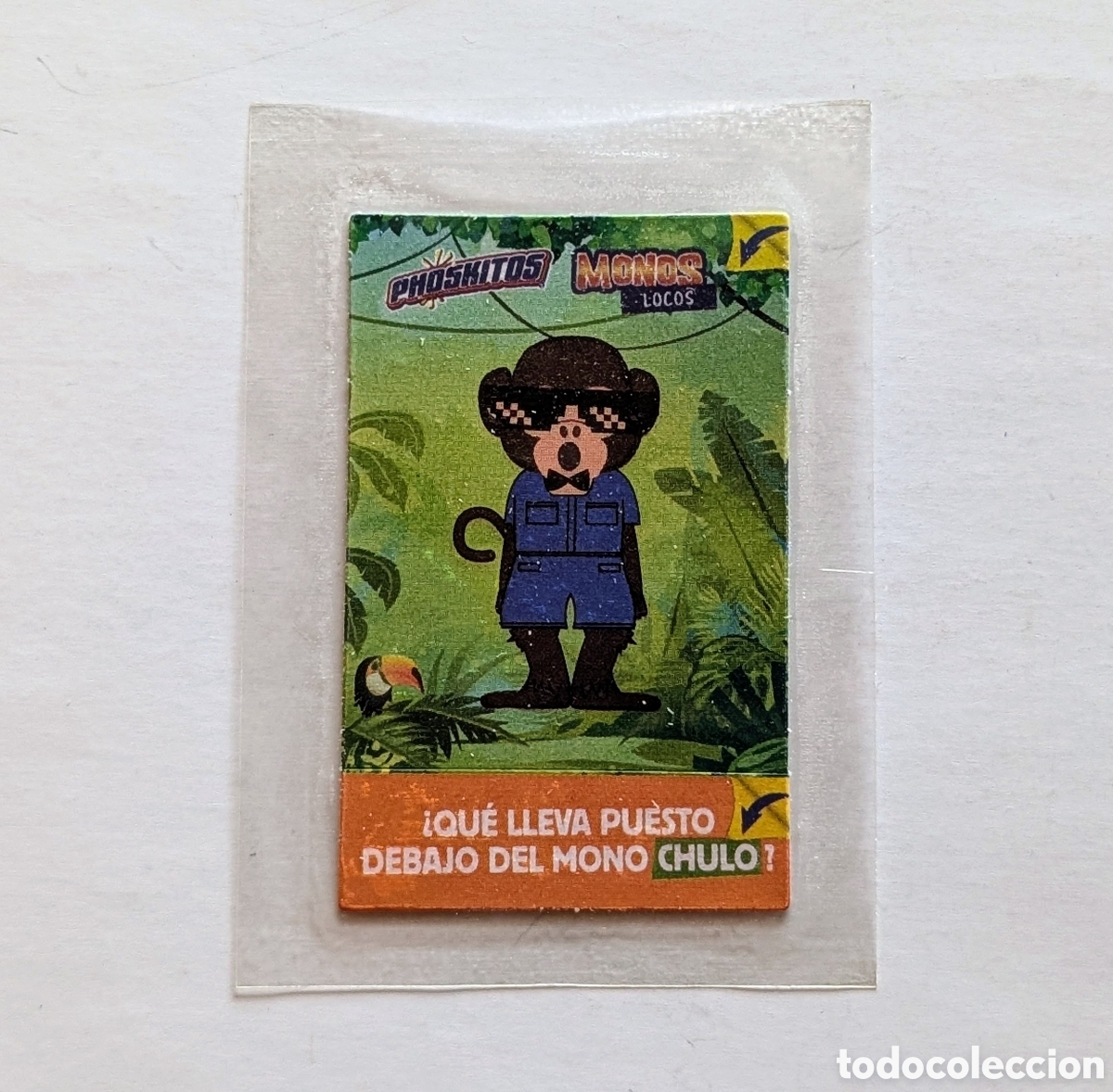 Coleccionismo cromos antiguos: Cromo sin abrir Phoskitos Monos Locos - Foto 1