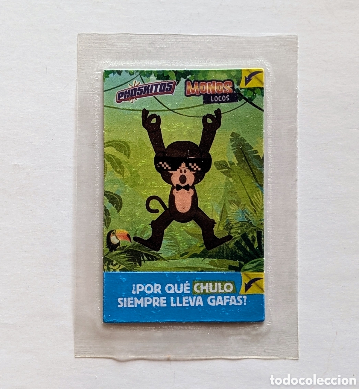 Coleccionismo cromos antiguos: Cromo sin abrir Phoskitos Monos Locos - Foto 1