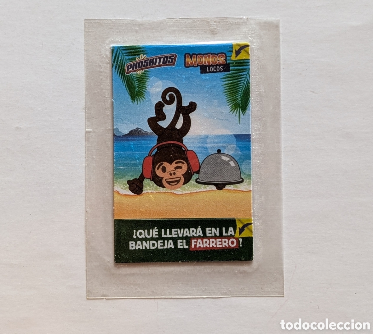 Coleccionismo cromos antiguos: Cromo sin abrir Phoskitos Monos Locos - Foto 1