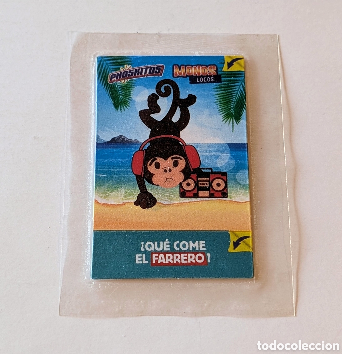 Coleccionismo cromos antiguos: Cromo sin abrir Phoskitos Monos Locos - Foto 1