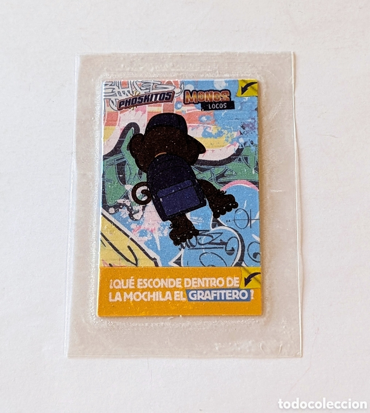 Coleccionismo cromos antiguos: Cromo sin abrir Phoskitos Monos Locos - Foto 1