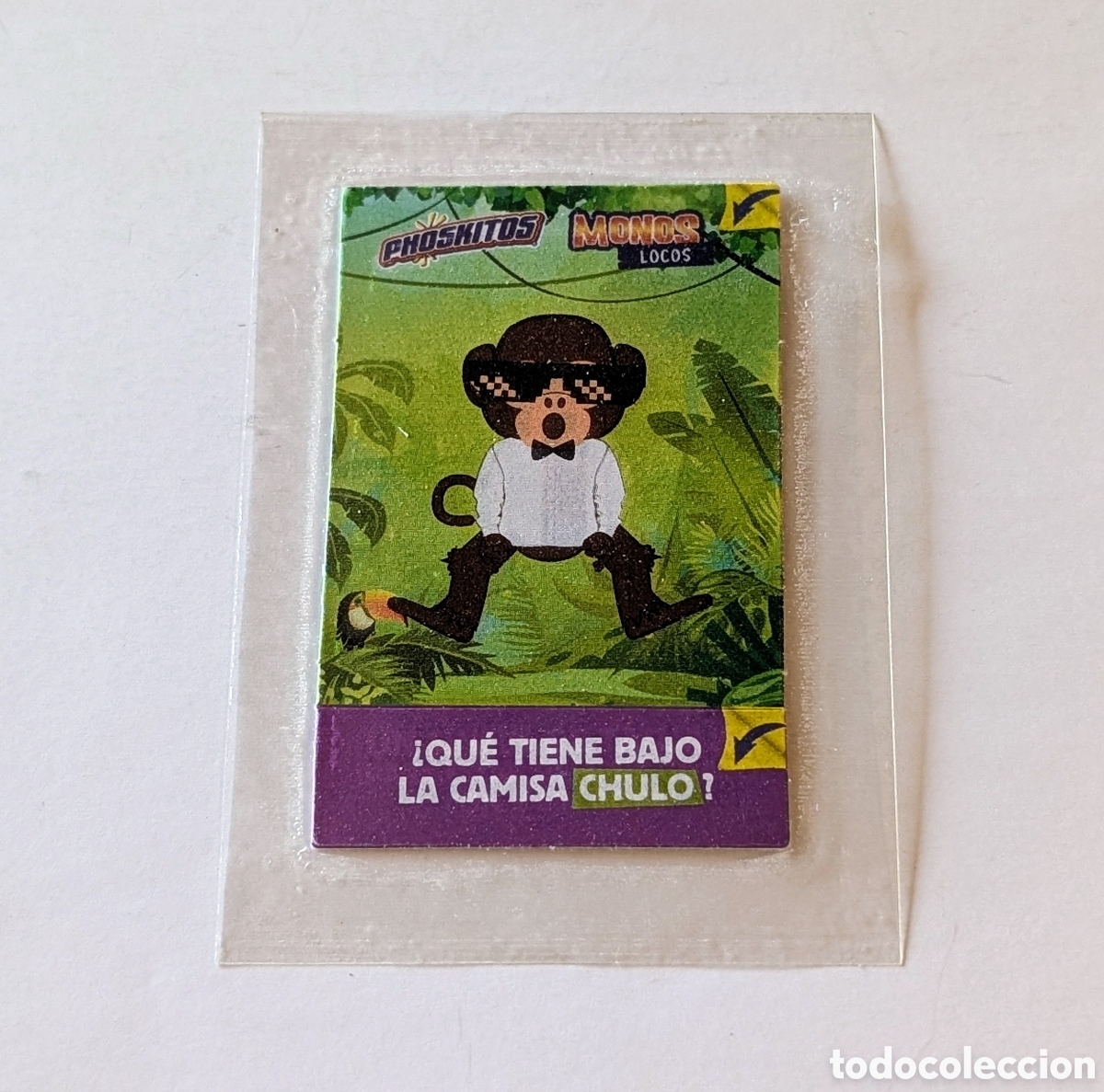 Coleccionismo cromos antiguos: Cromo sin abrir Phoskitos Monos Locos - Foto 1