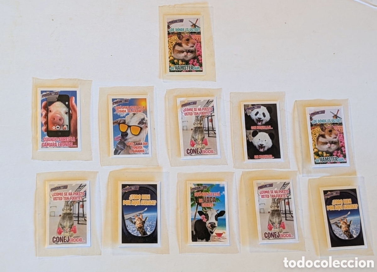 Coleccionismo cromos antiguos: Cromos sin abrir Phoskitos. Flymals.Frases - Foto 1