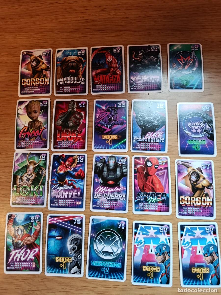 Coleccionismo cromos antiguos: LOTE TARJETAS MARVEL - Foto 1