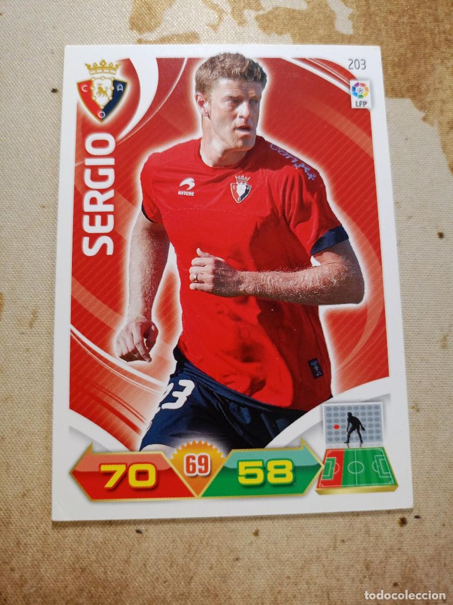 Coleccionismo cromos antiguos: Osasuna 203 SERGIO Adrenalyn 2011-12 - Foto 1