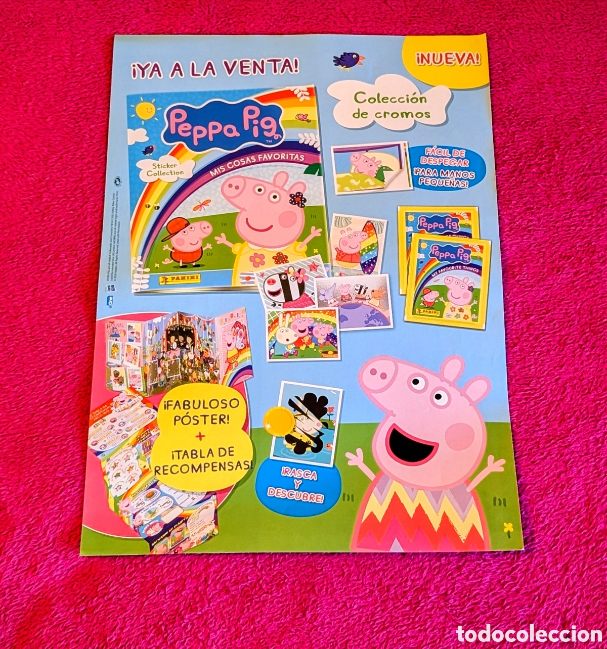 Coleccionismo cromos antiguos: Poster cromos Peppa Pig. Panini - Foto 1