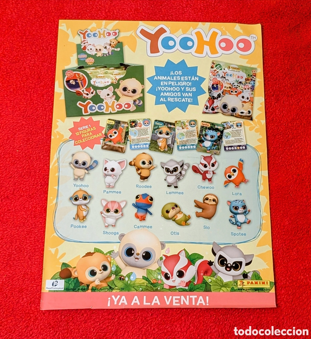 Coleccionismo cromos antiguos: Poster cromos figuras YooHoo. Panini - Foto 1