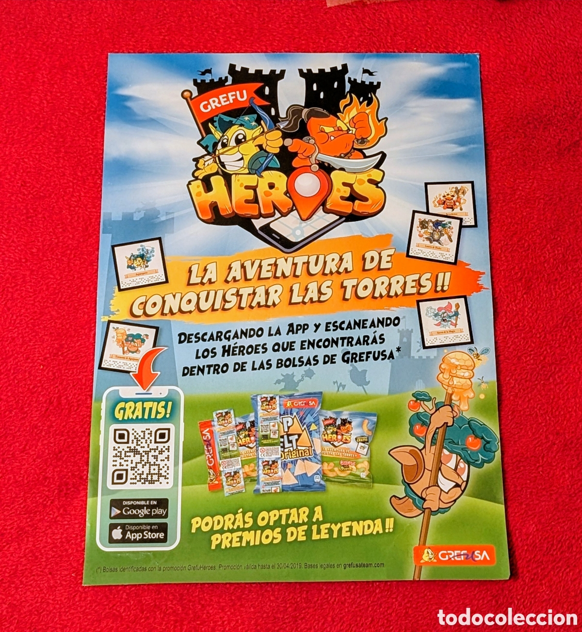 Coleccionismo cromos antiguos: Poster cromos Grefusa. Heroes. - Foto 1