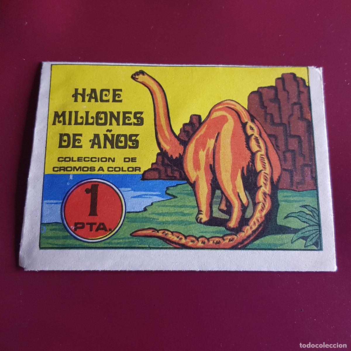 Coleccionismo Cromos antiguos: RUIZ ROMERO - HACE MILLONES DE A&Ntilde;OS - UN SOBRE DE CROMOS SIN ABRIR