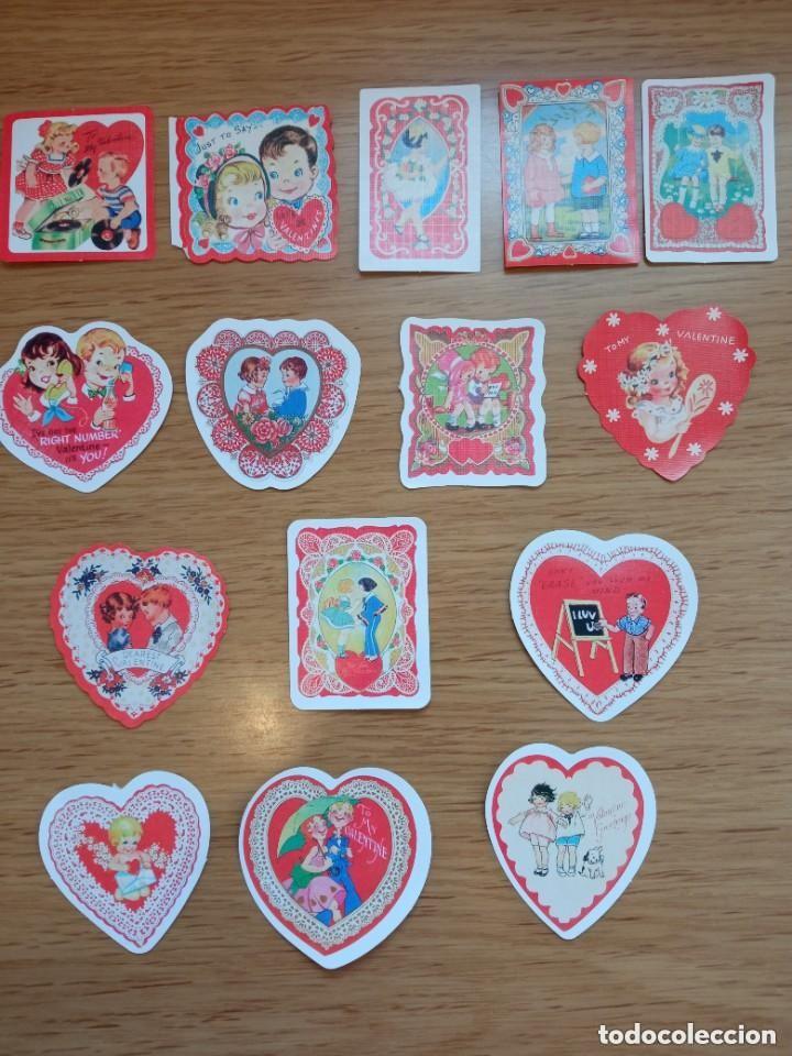 Coleccionismo cromos antiguos: LOTE PEGATINAS VINTAGE. SAN VALENT&Iacute;N - Foto 1