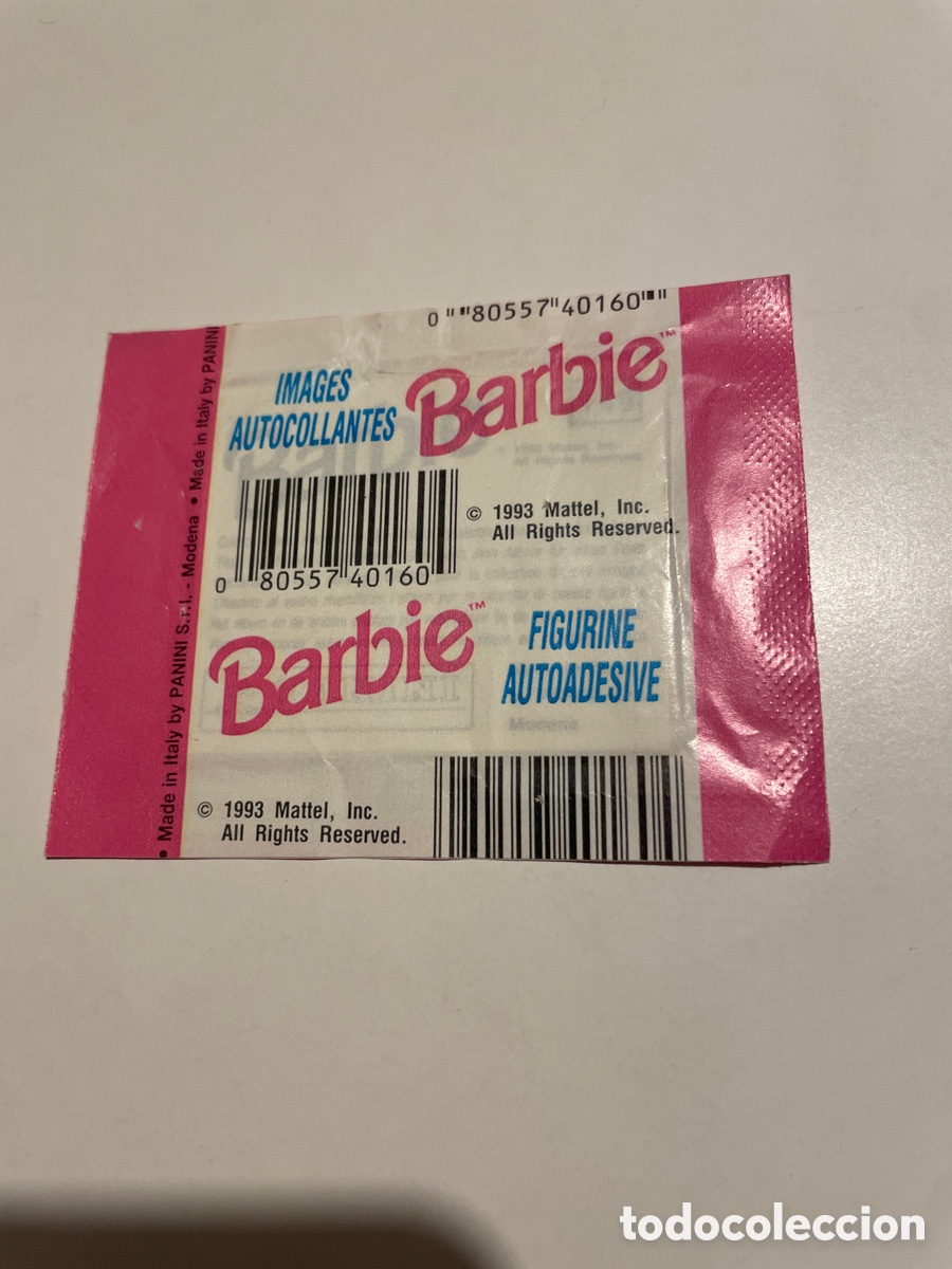 Coleccionismo cromos antiguos: BARBIE Sobre de cromos sin abrir - Foto 2