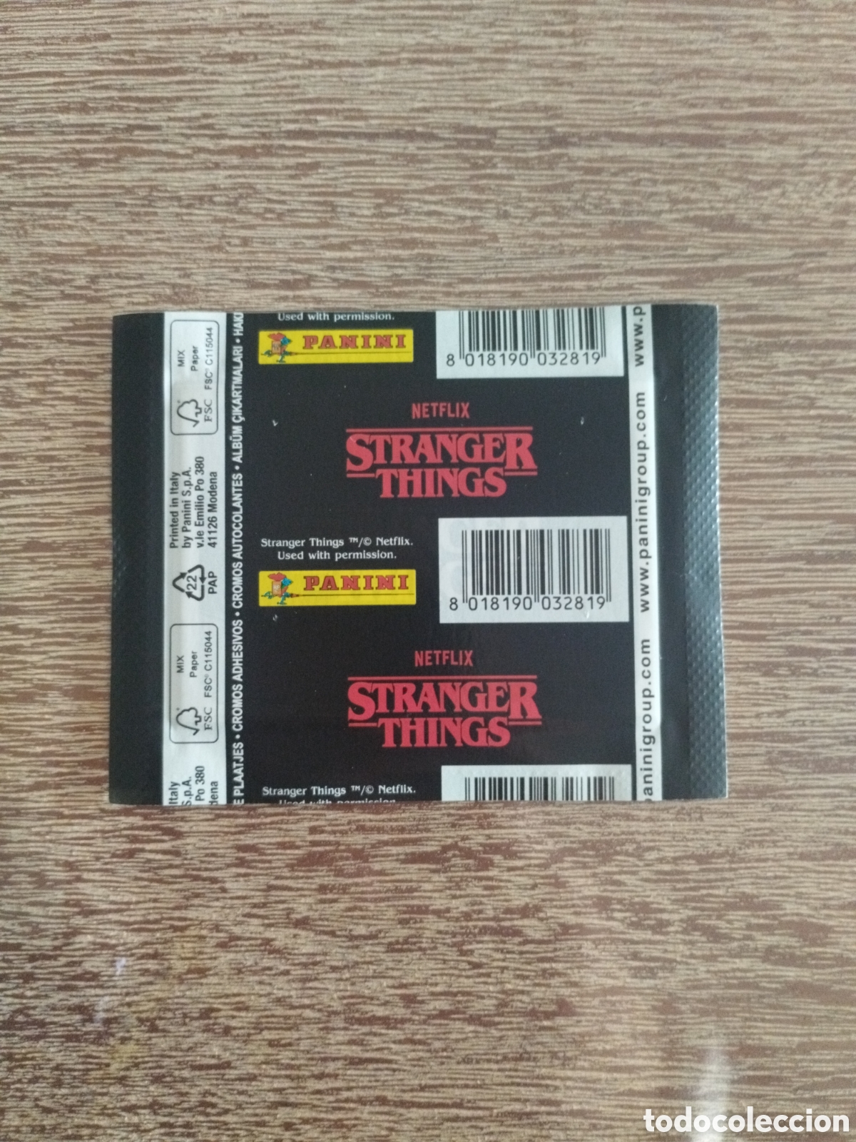 Coleccionismo cromos antiguos: Sobre sin abrir Stranger Things - Netflix - Panini - Version 3 con n&uacute;mero - Foto 2