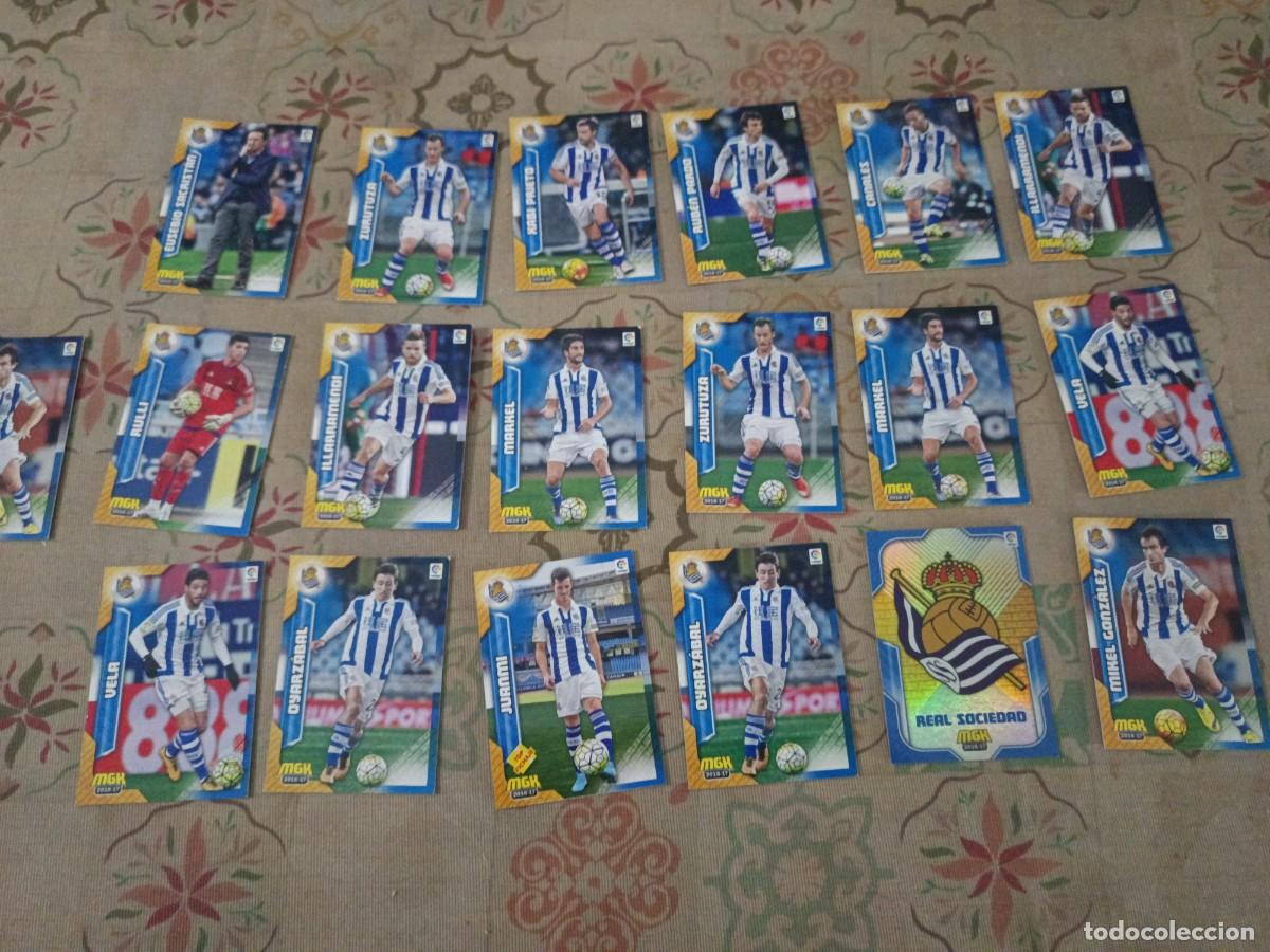 Coleccionismo Cromos antiguos: Lote 38 cromos Real Sociedad a&ntilde;o 2016-2017 MGK