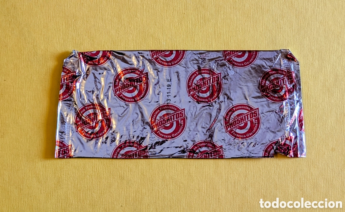 Coleccionismo cromos antiguos: Phoskitos envoltorio vac&iacute;o bolsa - Foto 1