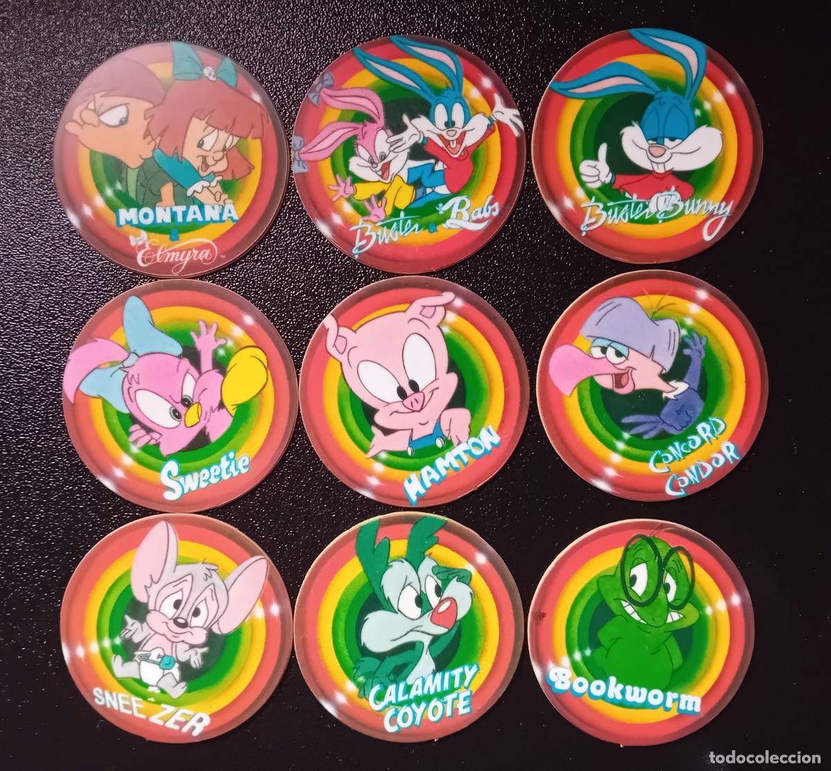 Coleccionismo cromos antiguos: Lote 9 Mega Tazos Tiny Toon - Foto 1