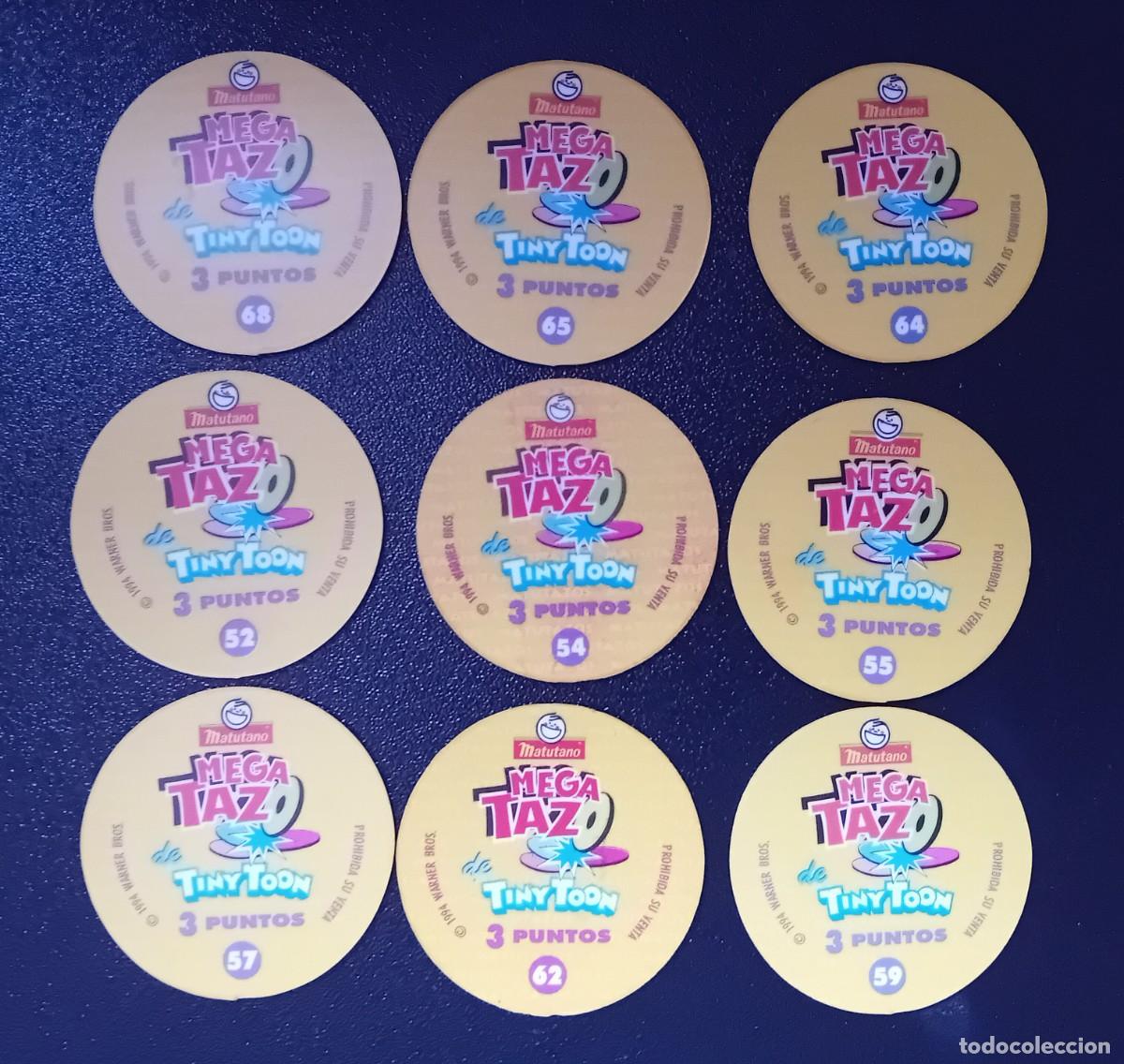 Coleccionismo cromos antiguos: Lote 9 Mega Tazos Tiny Toon - Foto 2