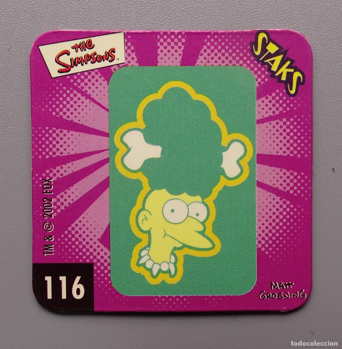 Coleccionismo cromos antiguos: Cromo Stack Stacks Stak Staks Los Simpson - Panini - N&ordm; 116 - Foto 1