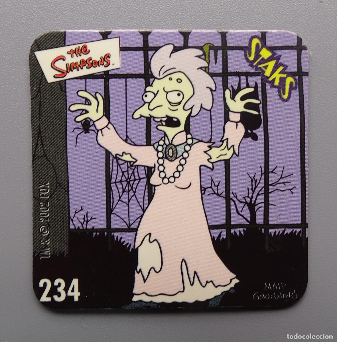 Coleccionismo cromos antiguos: Cromo Stack Stacks Stak Staks Los Simpson - Panini - N&ordm; 234 - Foto 1