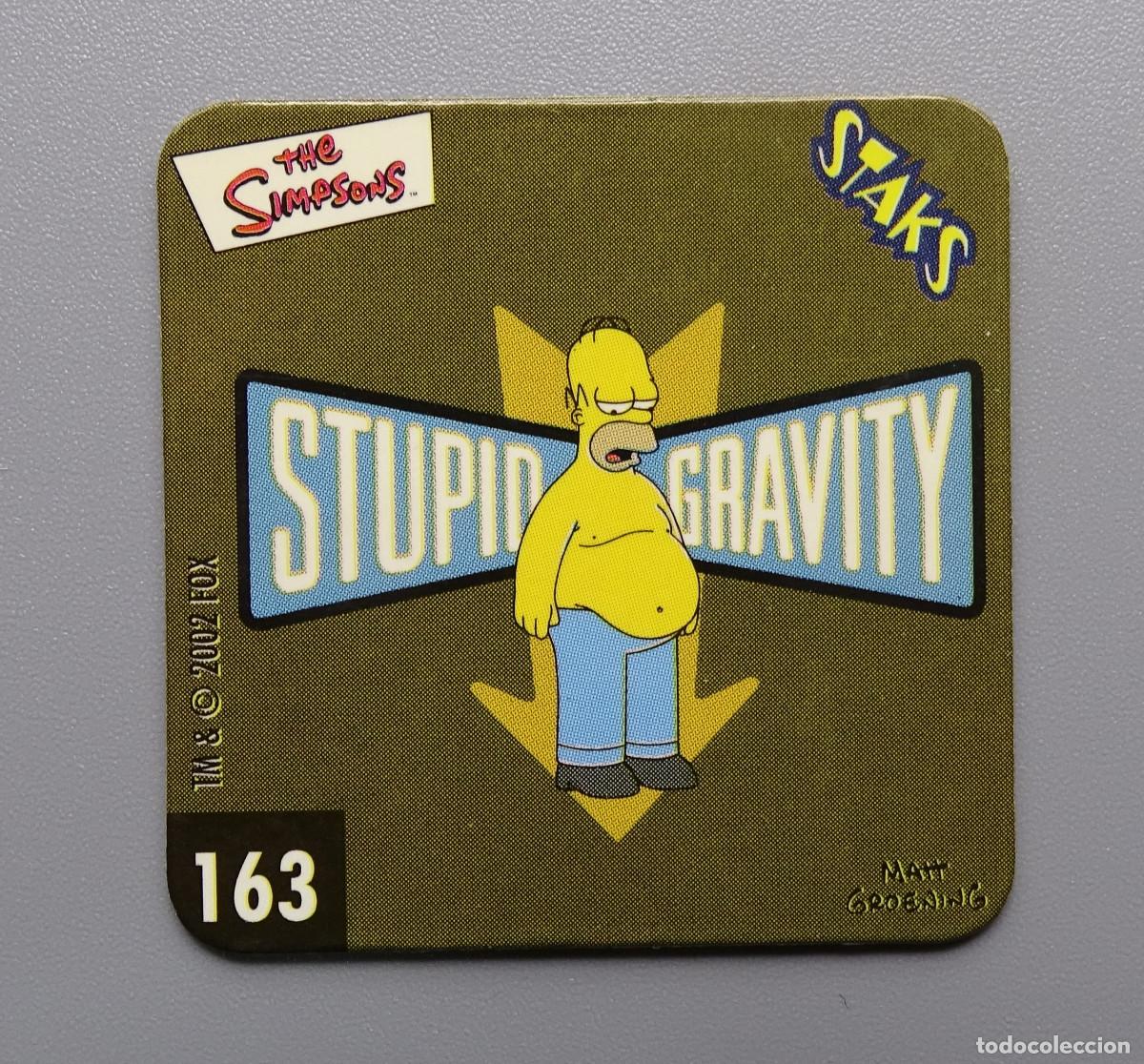 Coleccionismo cromos antiguos: Cromo Stack Stacks Stak Staks Los Simpson - Panini - N&ordm; 163 - Foto 1