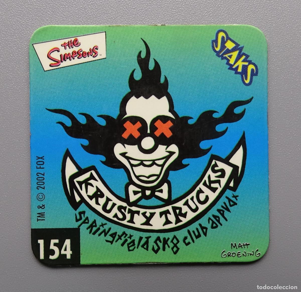 Coleccionismo cromos antiguos: Cromo Stack Stacks Stak Staks Los Simpson - Panini - N&ordm; 154 - Foto 1