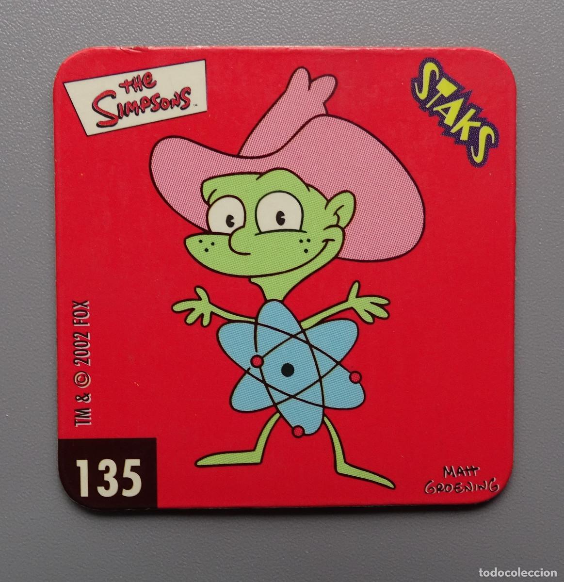 Coleccionismo cromos antiguos: Cromo Stack Stacks Stak Staks Los Simpson - Panini - N&ordm; 135 - Foto 1