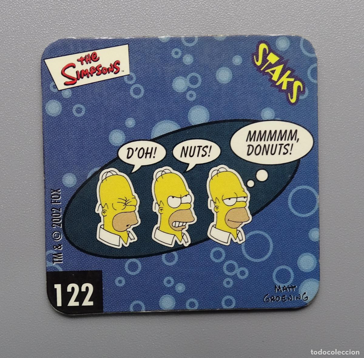 Coleccionismo cromos antiguos: Cromo Stack Stacks Stak Staks Los Simpson - Panini - N&ordm; 122 - Foto 1