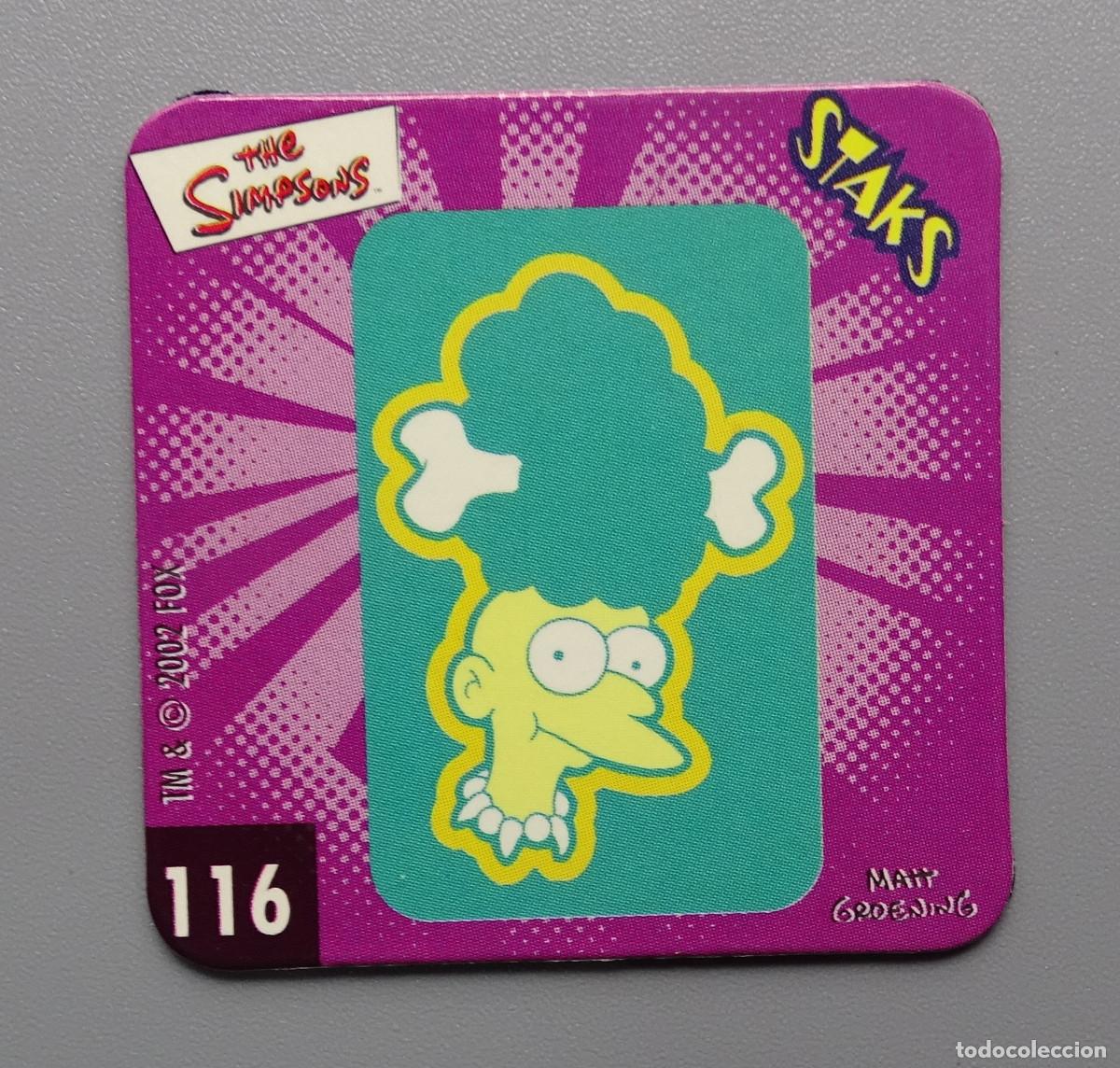 Coleccionismo cromos antiguos: Cromo Stack Stacks Stak Staks Los Simpson - Panini - N&ordm; 116 - Foto 1