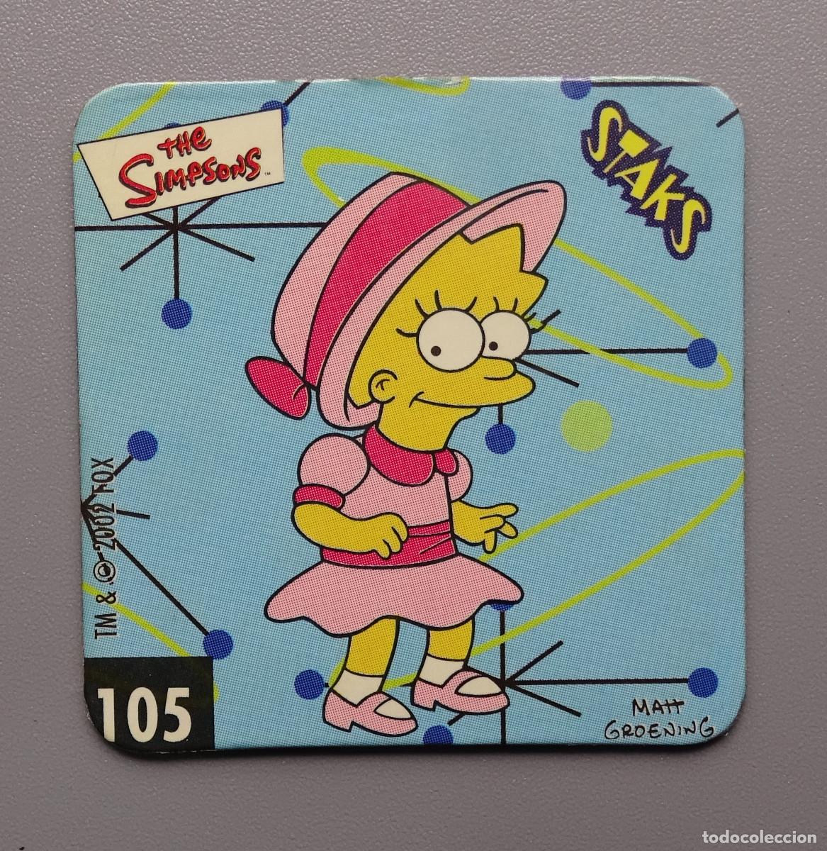Coleccionismo cromos antiguos: Cromo Stack Stacks Stak Staks Los Simpson - Panini - N&ordm; 105 - Foto 1