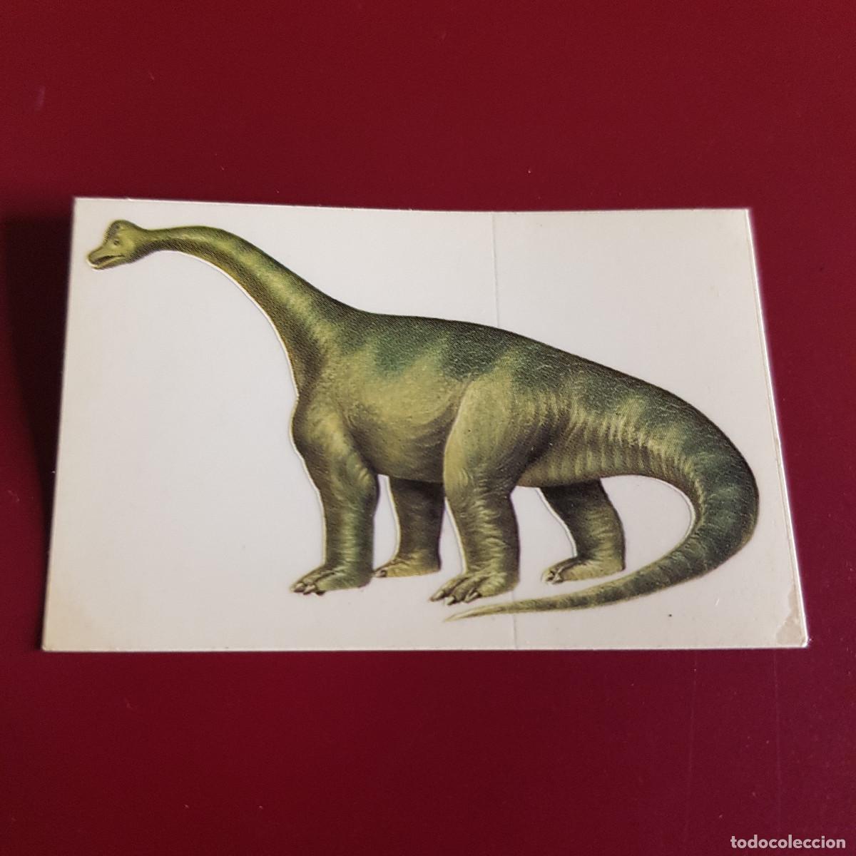 Coleccionismo cromos antiguos: EDICIONES SALVAT - DINOSAURIOS - BRACHIOSAURUS - NUNCA PEGADO - Foto 1