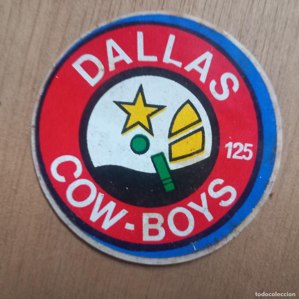 Coleccionismo Cromos antiguos: Super Emblemas. Dallas Cow Boys (Bimbo 70&acute;s) cromo pegatina Cowboys cn reverso original