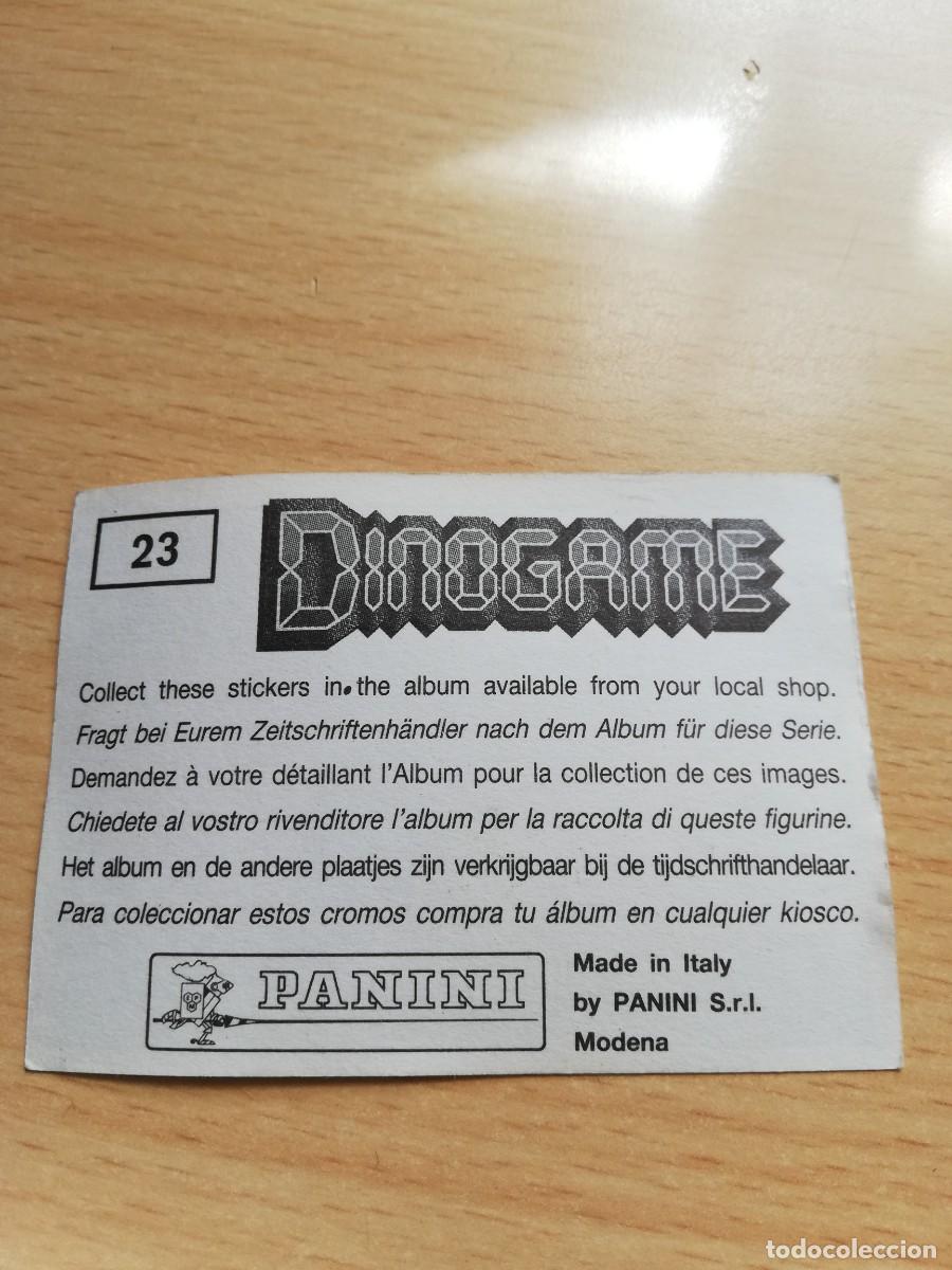 Coleccionismo cromos antiguos: CROMO DINOGAME N&ordm; 23 - PANINI - Foto 2