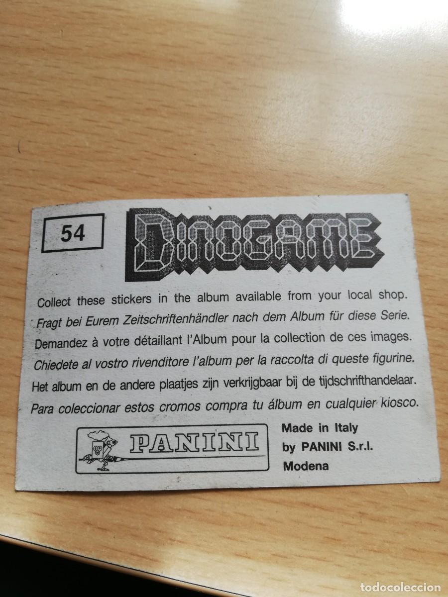 Coleccionismo cromos antiguos: CROMO DINOGAME N&ordm; 54 - PANINI - Foto 2
