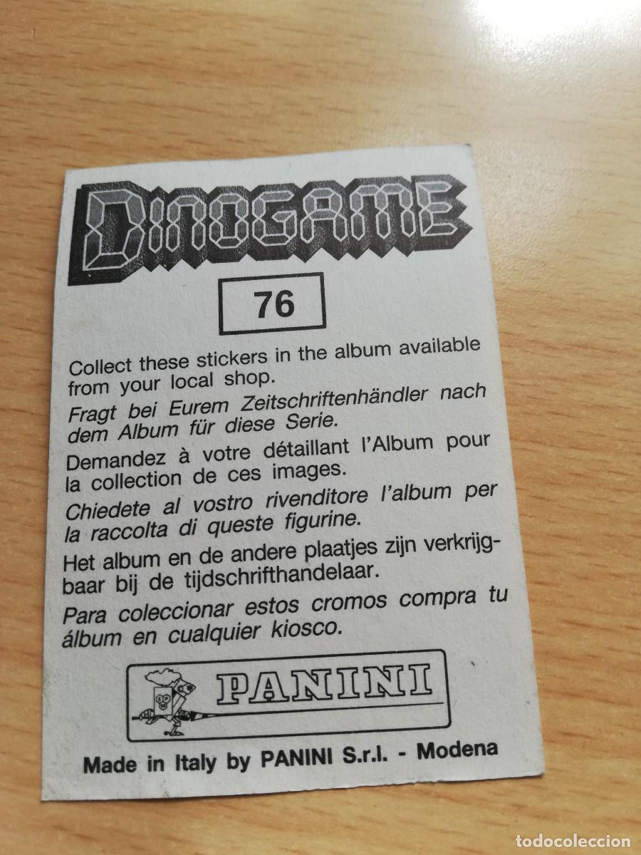 Coleccionismo cromos antiguos: CROMO DINOGAME N&ordm; 76 - PANINI - Foto 2
