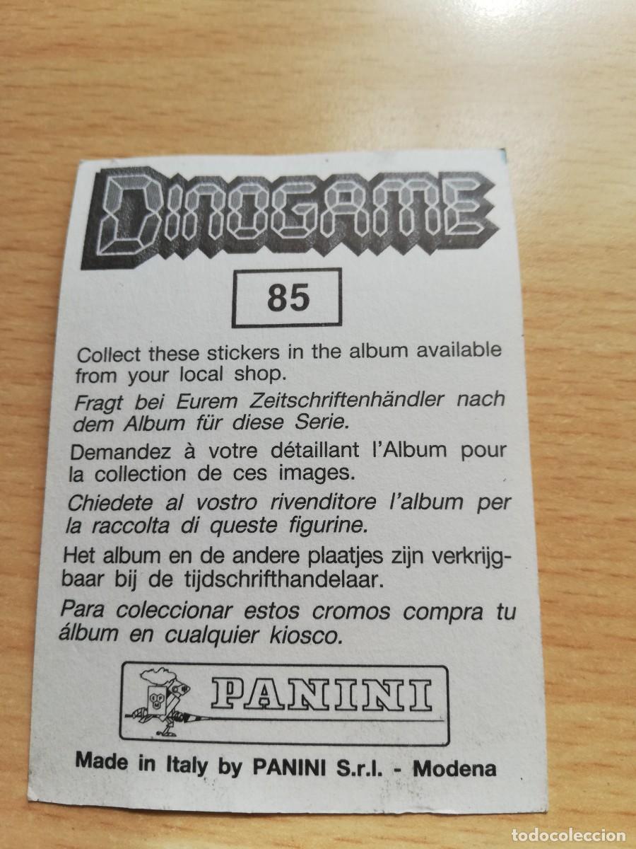 Coleccionismo cromos antiguos: CROMO DINOGAME N&ordm; 85 - PANINI - Foto 2