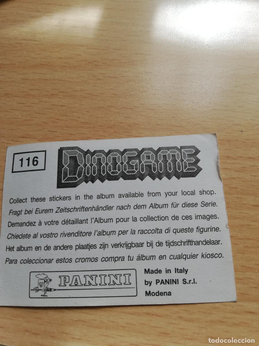 Coleccionismo cromos antiguos: CROMO DINOGAME N&ordm; 116 - PANINI - Foto 2