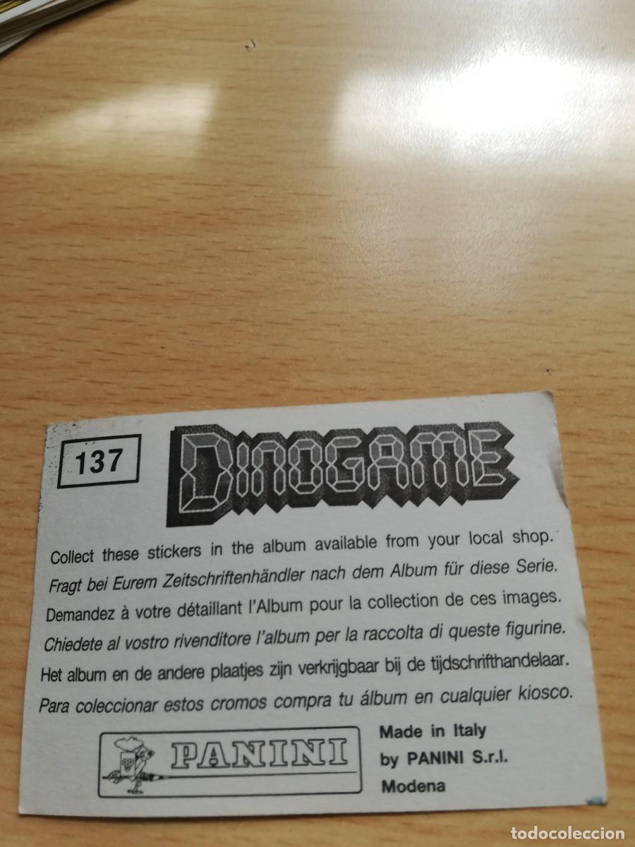 Coleccionismo cromos antiguos: CROMO DINOGAME N&ordm; 137 - PANINI - Foto 2