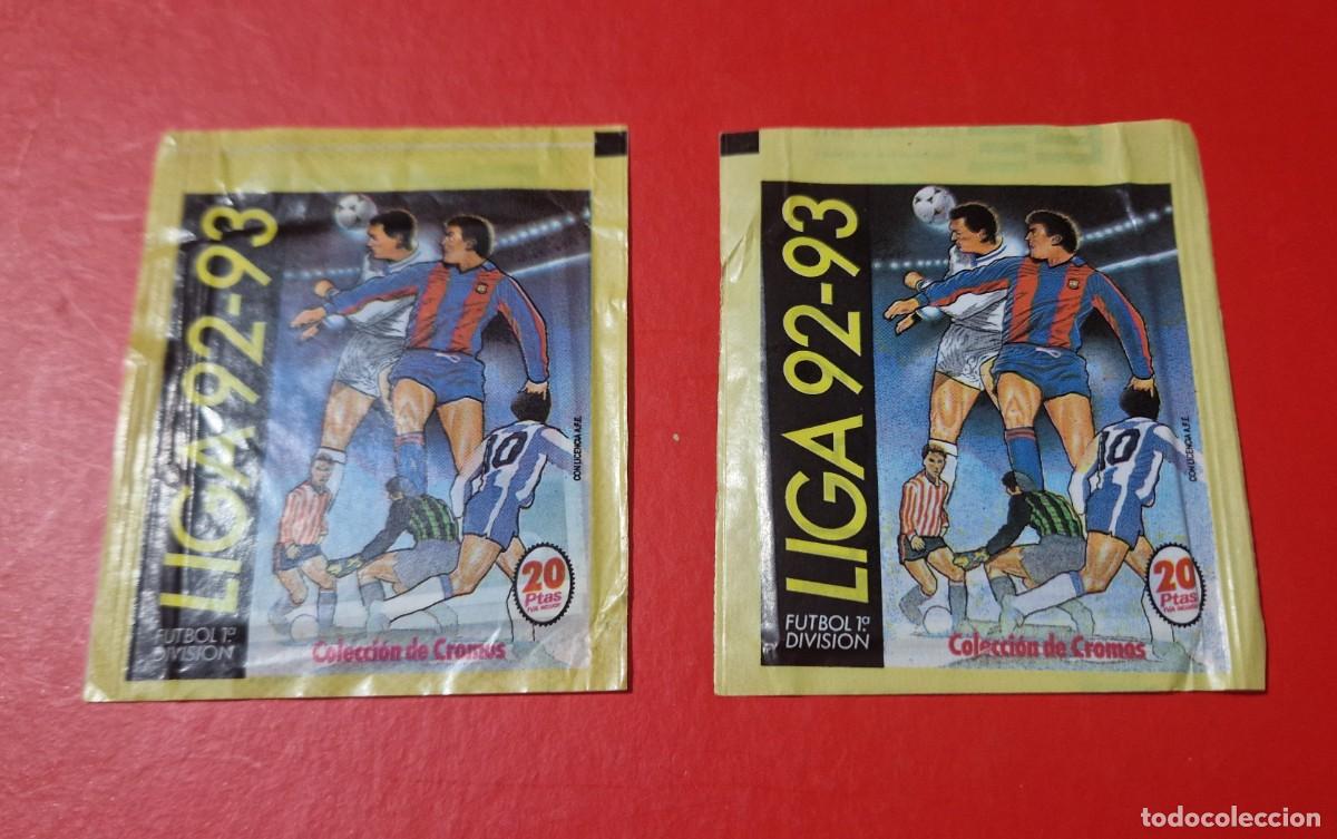 Coleccionismo cromos antiguos: LOTE DE 2 SOBRES (92-93)DIFERENTES VERSIONES - Foto 1