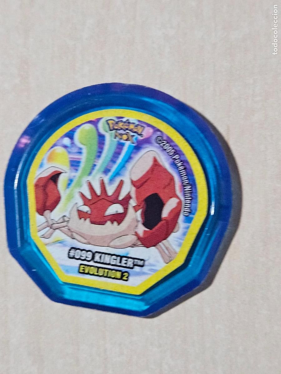 Coleccionismo cromos antiguos: TAZO 99 KINGLER - POK&Eacute;MON NOX - Foto 1