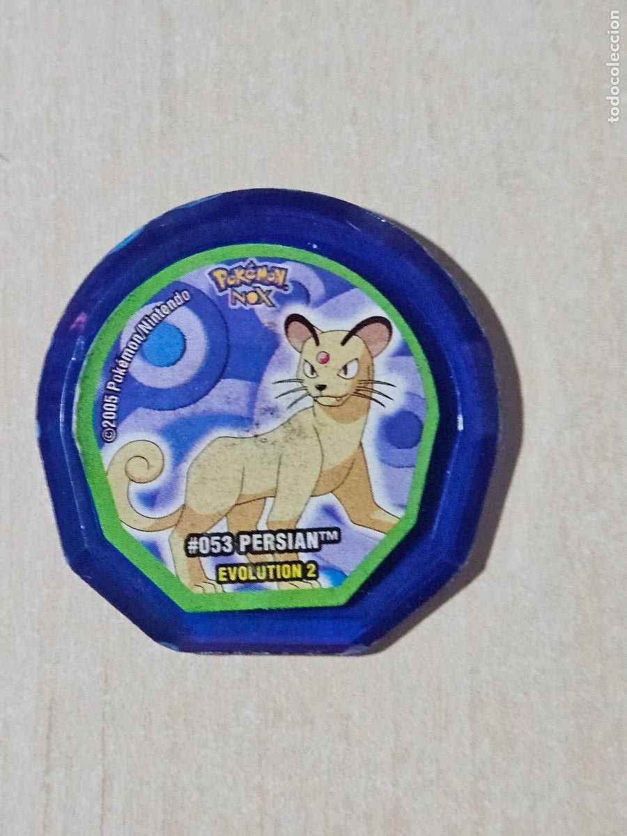 Coleccionismo cromos antiguos: TAZO 053 PERSIAN - POK&Eacute;MON NOX - Foto 1