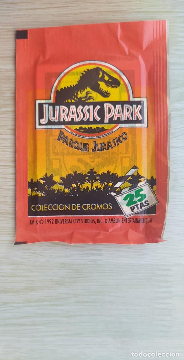 Coleccionismo cromos antiguos: JURASSIC PARK SOBRE DE CROMOS - Foto 1