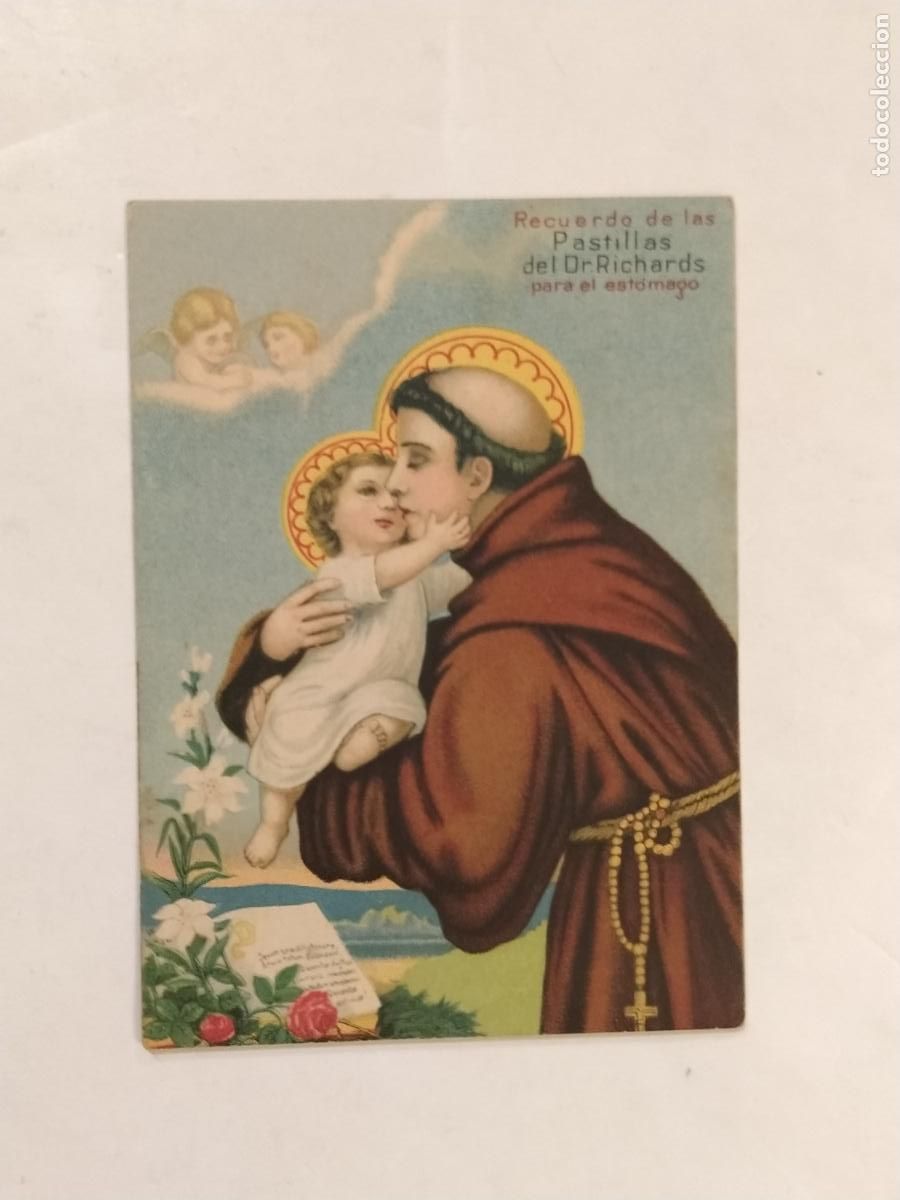 Sammeln alte Sammelbilder: PASTILLAS DEL DR RICHARDS -CROMO ANTIGUO ESTAMPA RELIGIOSA -VER FOTOS-(115.042)
