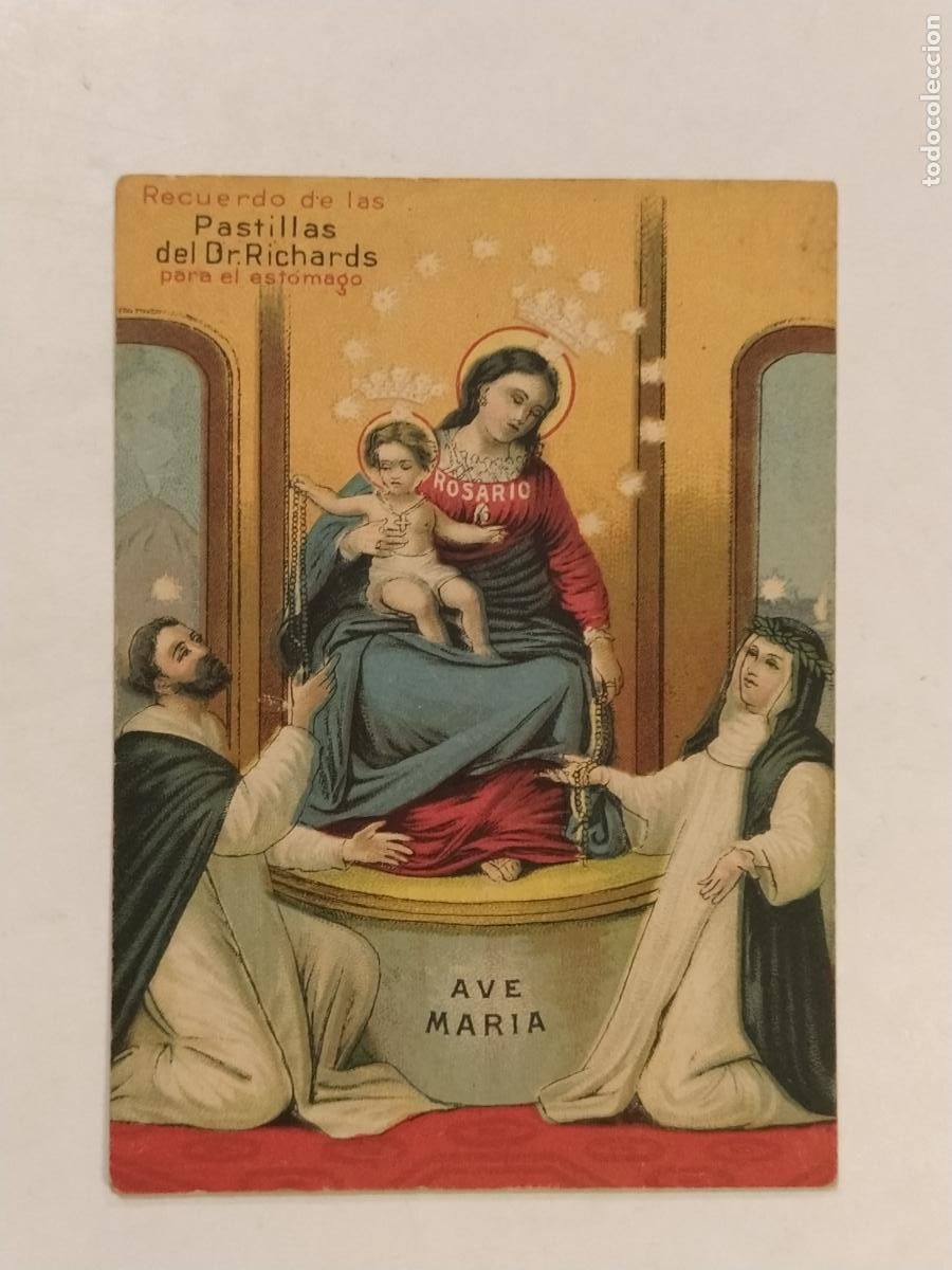 Sammeln alte Sammelbilder: PASTILLAS DEL DR RICHARDS - CROMO ANTIGUO ESTAMPA RELIGIOSA -VER FOTOS-(115.043)