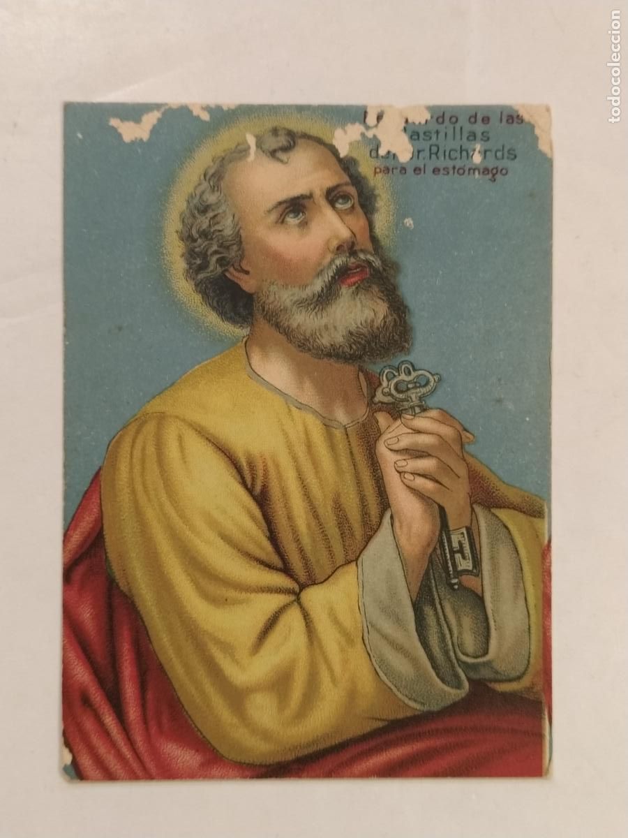 Sammeln alte Sammelbilder: PASTILLAS DEL DR RICHARDS - CROMO ANTIGUO ESTAMPA RELIGIOSA -VER FOTOS-(115.044)