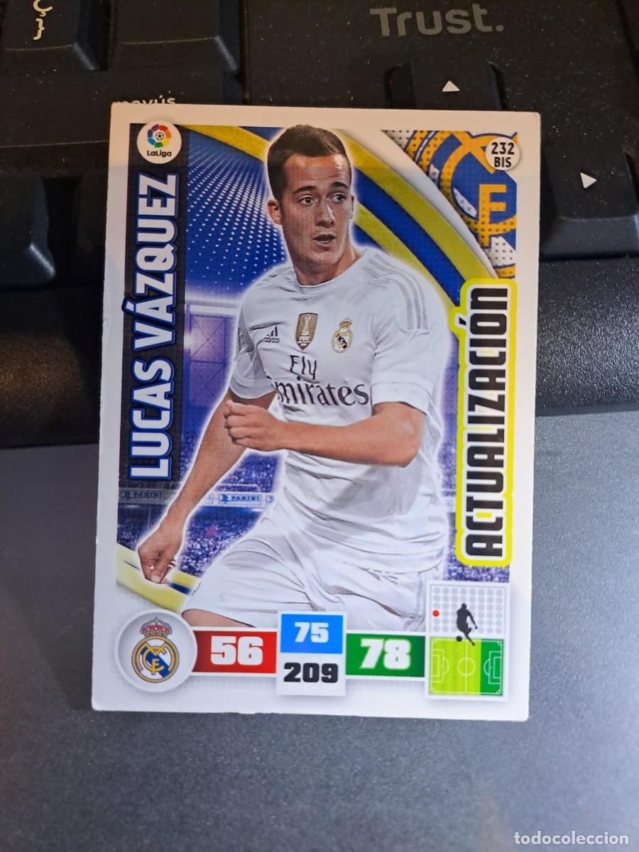 Collectable Antique Stickers: ADRENALYN XL LUCAS VAZQUEZ 232 BIS ACTUALIZACION REAL MADRID CROMO LIGA 2015 2016 15 16 PANINI