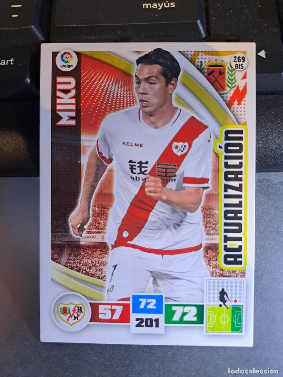 Coleccionismo Cromos antiguos: ADRENALYN XL MIKU 269 BIS ACTUALIZACION RAYO VALLECANO CROMO LIGA 2015 2016 15 16 PANINI