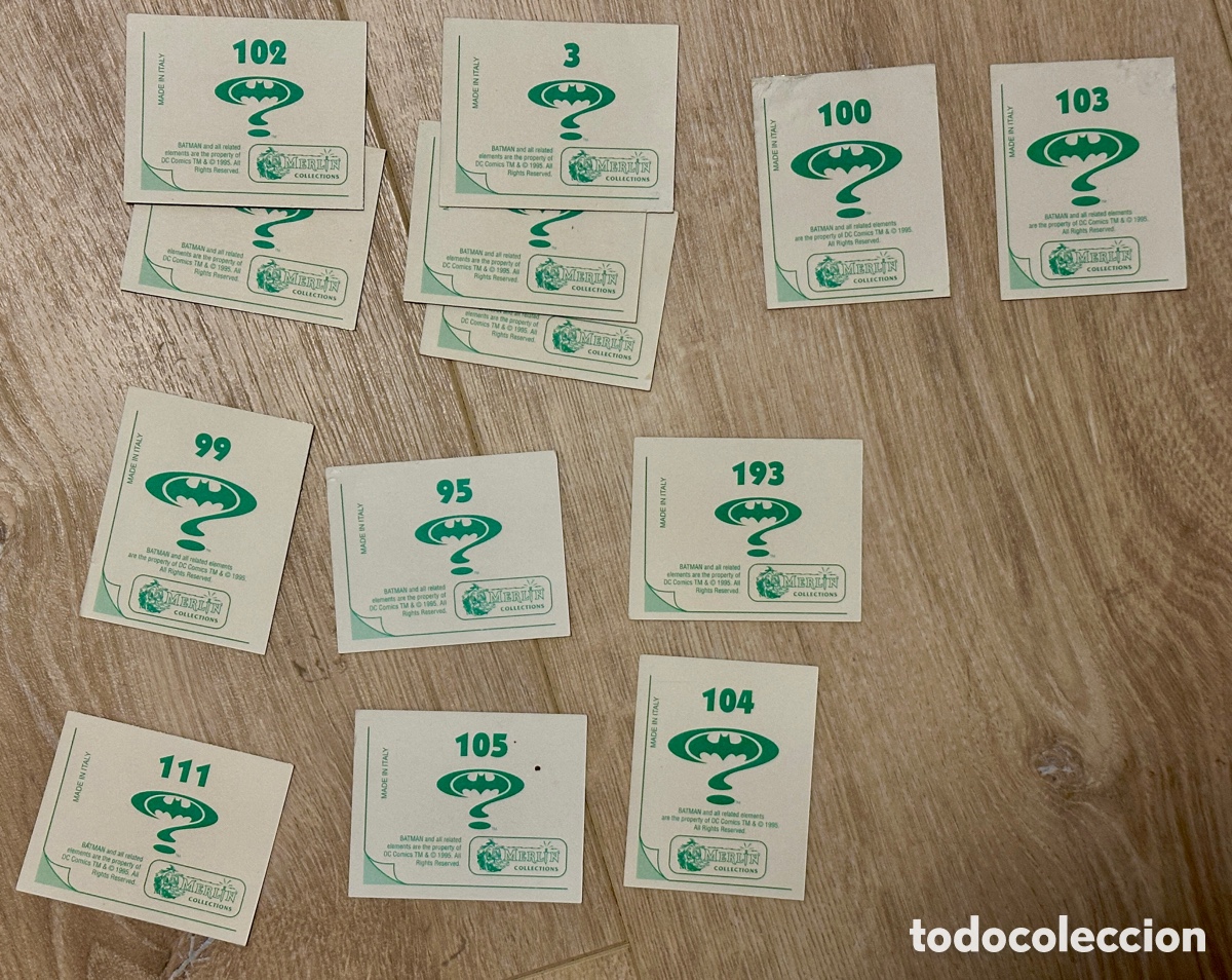 Coleccionismo cromos antiguos: Lote 13 Cromos Batman Forever - Foto 2